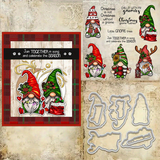 Christmas Gnomes Dies & Stamps Set