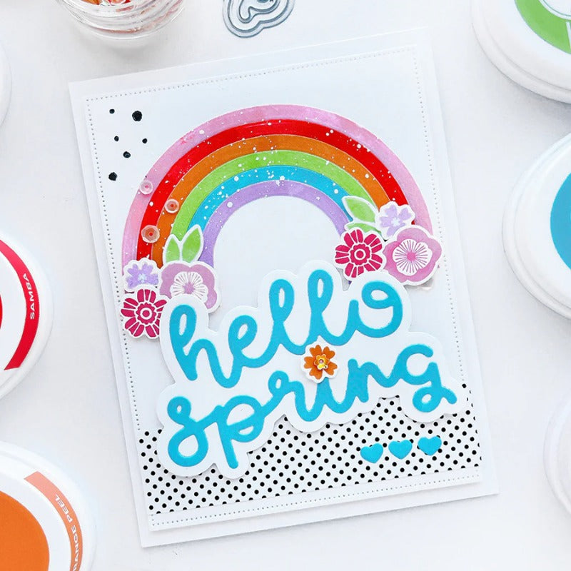 "Hello Spring" Words Metal Cutting Dies