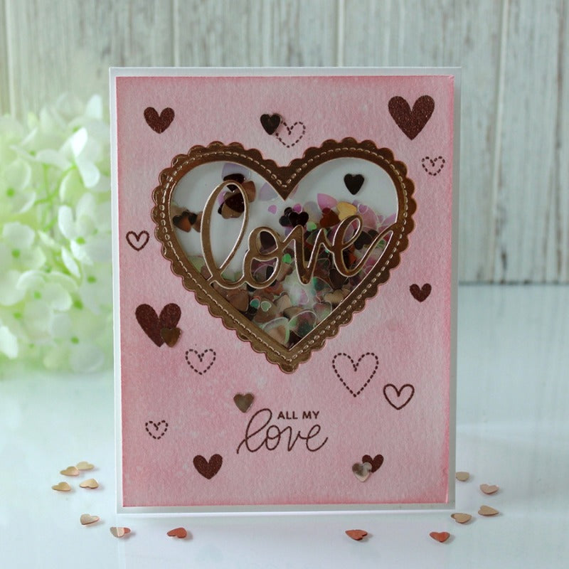 Hollow Lace Heart Metal Cutting Dies