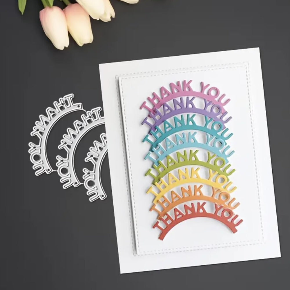 "Thank you" Words Metal Cutting Dies
