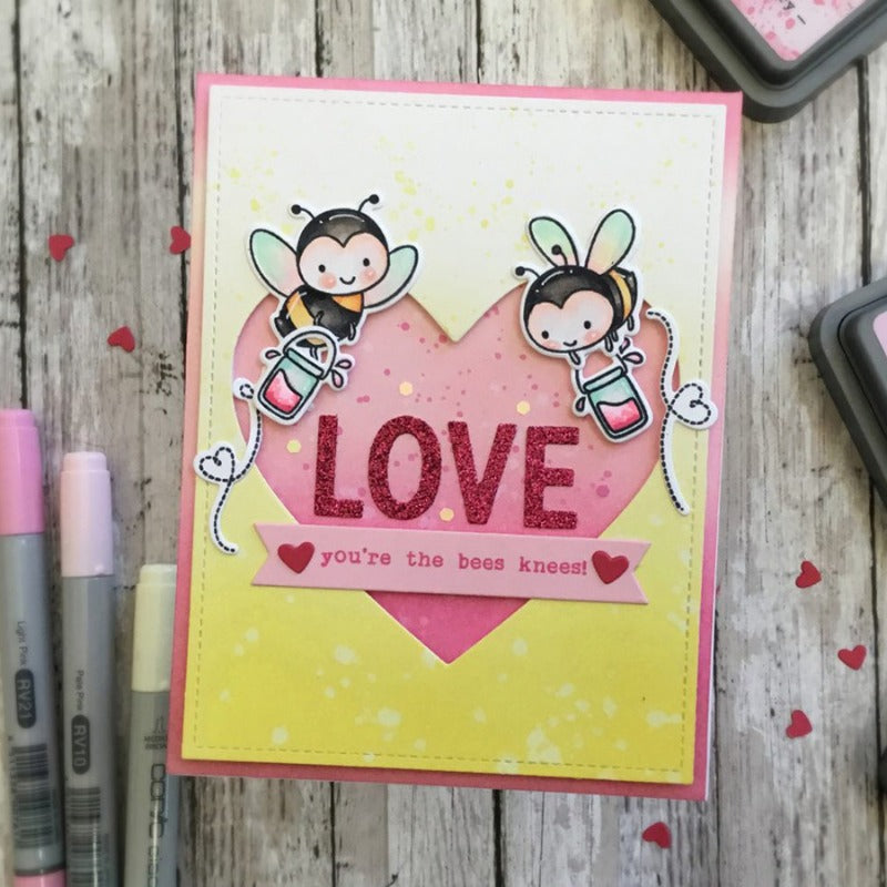 Bee Flower Dies & Stamps Set