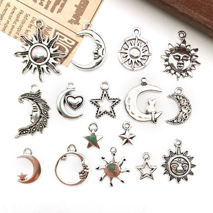 1 Pc Retro Sun Moon Star Jewelry Pendant