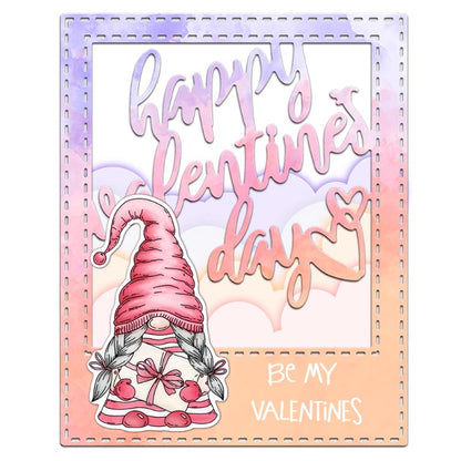 Valentine's Day Letters Background Frame Cutting Dies