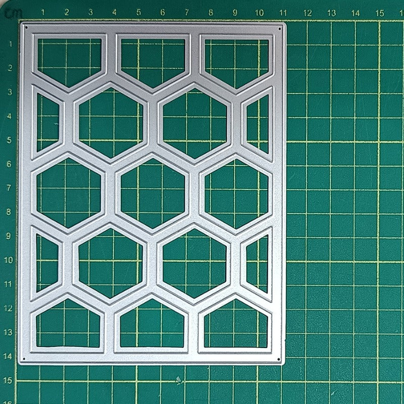 Honeycomb Hollow Background Board Cutting Dies