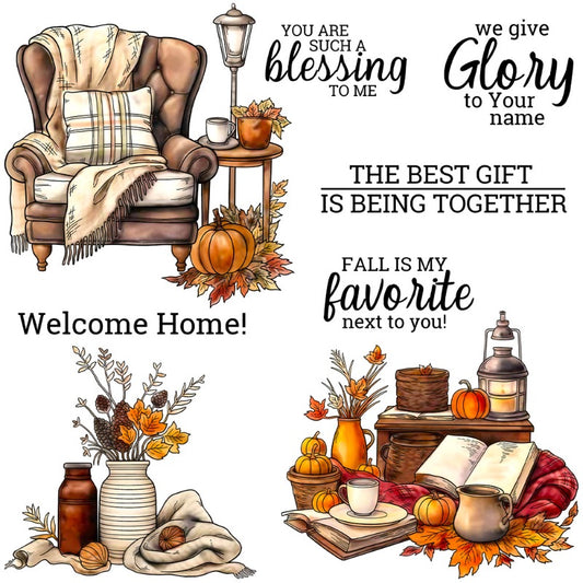 Autumn Decorative Clear Stamps