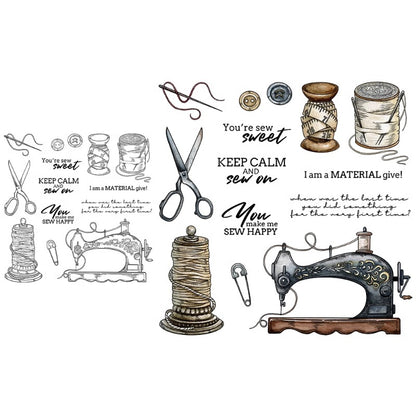 Sewing Machine Accessories Dies & Stamps Set