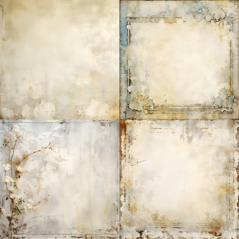 24PCS 6" Weathered Grace Scrapbook Paper & Cardstock
