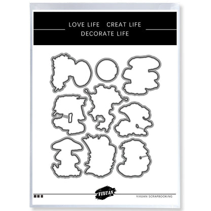 Mushroom Theme Dies & Stamps Set