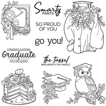 Graduation Season Theme Dies & Stamps Set