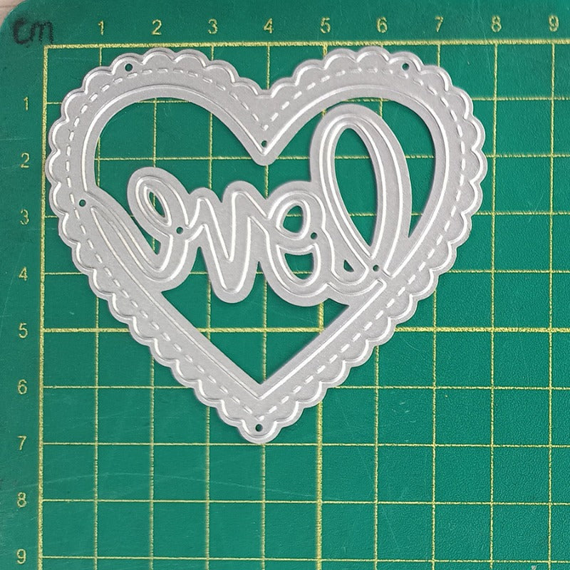 Hollow Lace Heart Metal Cutting Dies