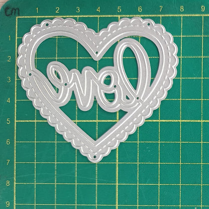 Hollow Lace Heart Metal Cutting Dies