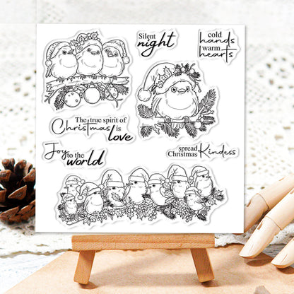 Christmas Birds Dies & Stamps Set