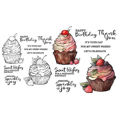 Fruit Cupcakes Dies & Stamps Set