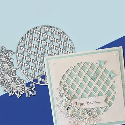 Circular Lace Hollowed-out Flower Cutting Dies