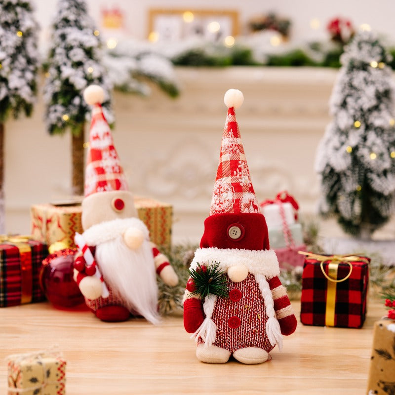 Christmas Gnome Plush Doll Ornaments