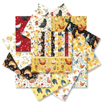 24PCS 6" Cluck Bloom Scrapbook Paper & Cardstock