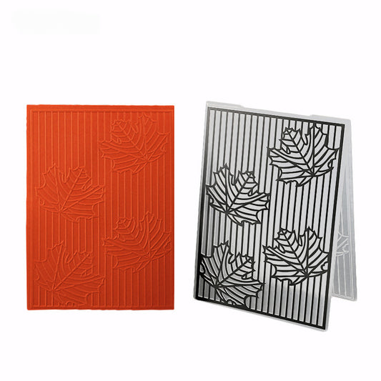 Leaves Pattern Plastic Embossing Folder