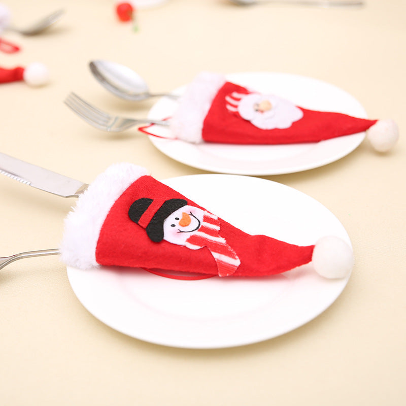 Christmas Knife Fork Spoon Sleeves Set