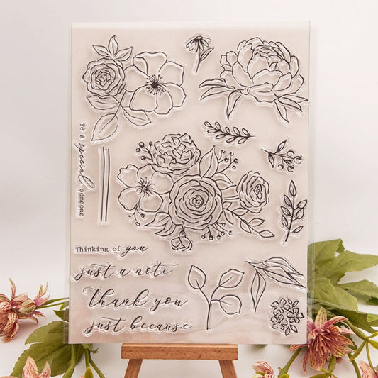 Flowers DIY Clear Stamps