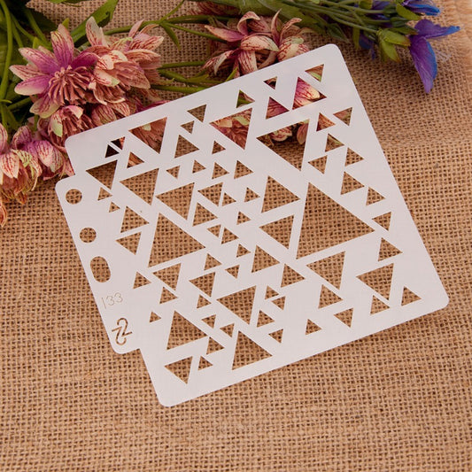 Triangle Pattern Hollow Stencil