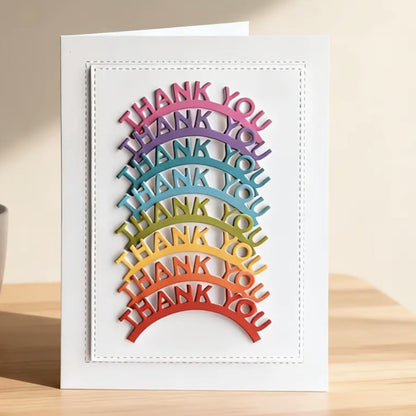 "Thank you" Words Metal Cutting Dies