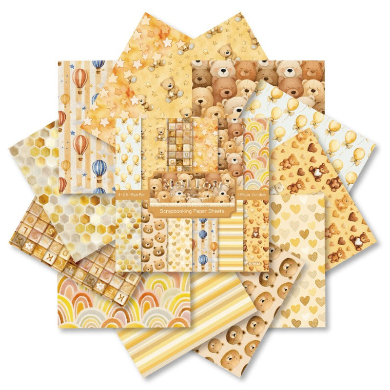 24PCS 6" Mellow Scrapbook Paper & Cardstock