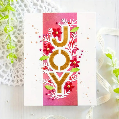 Joy Words Decor Metal Cutting Dies