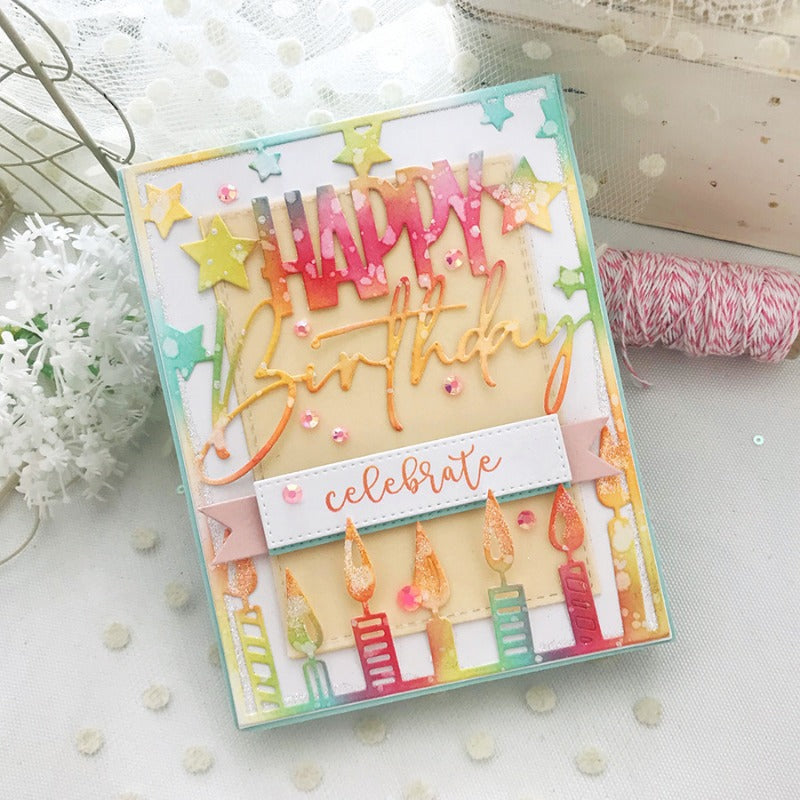 Birthday Background Board Cutting Dies