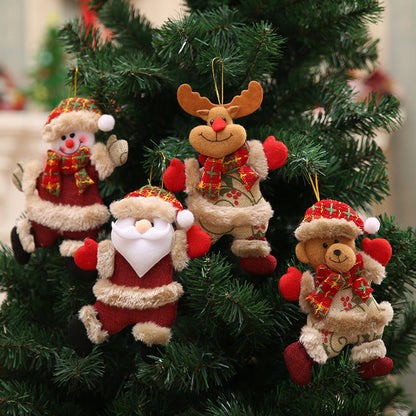 4Pcs Christmas Dolls Pendant Decorations