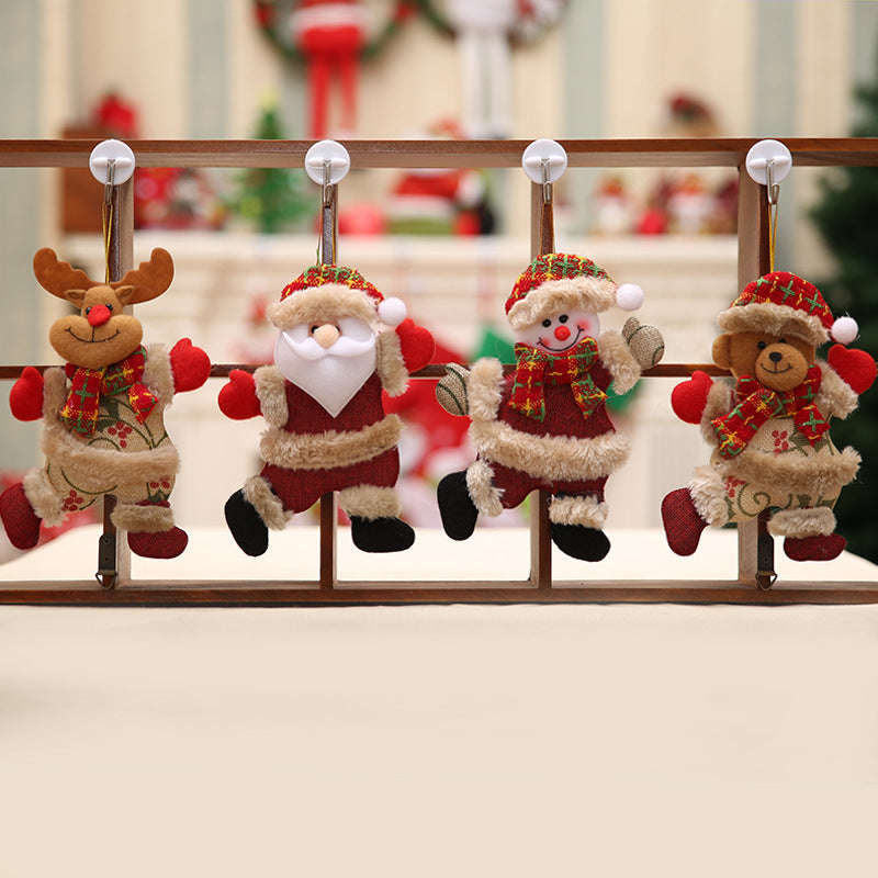 4Pcs Christmas Dolls Pendant Decorations