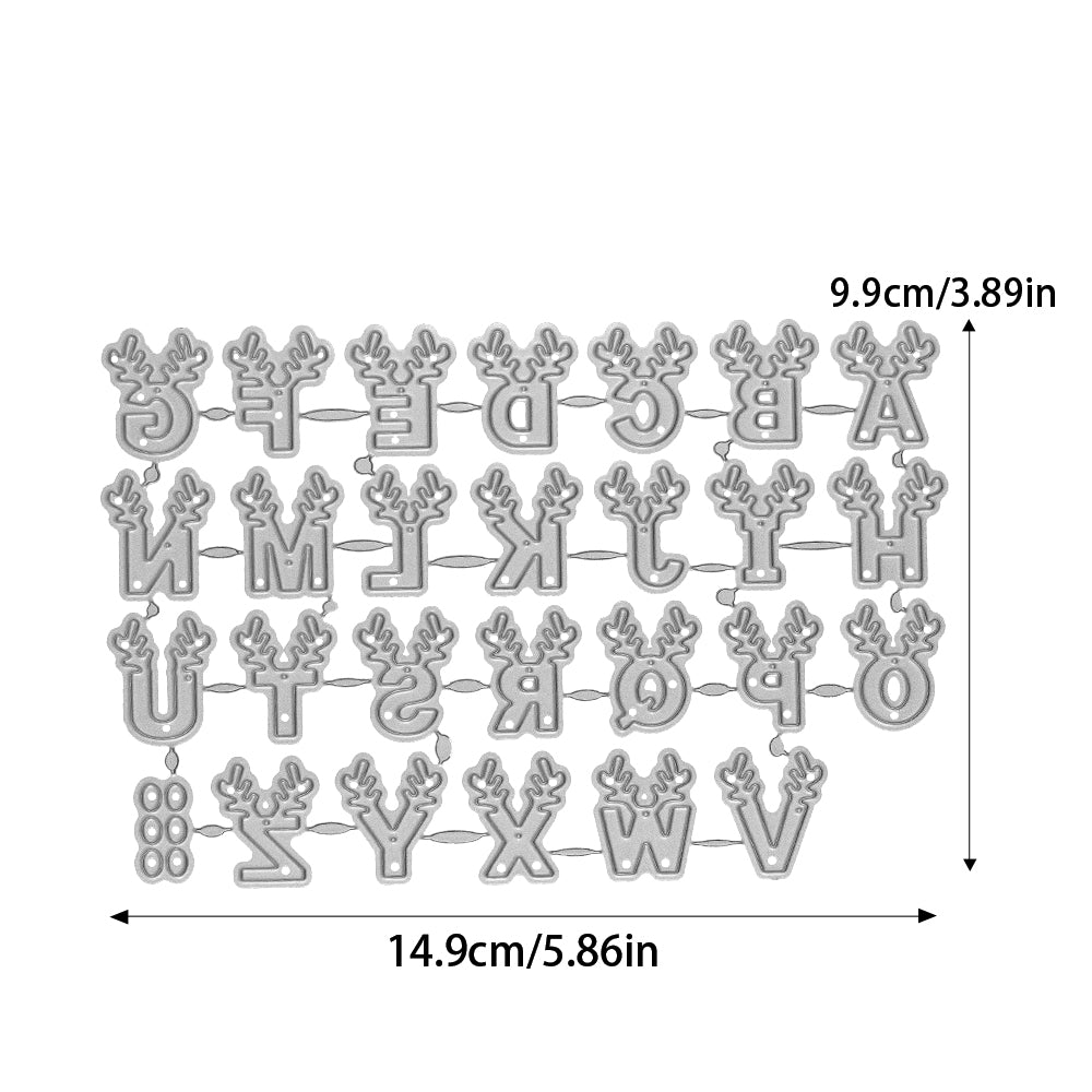 26 English Letters Cutting Dies