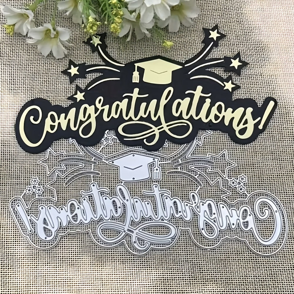 "Congratulations" Words Metal Cutting Dies