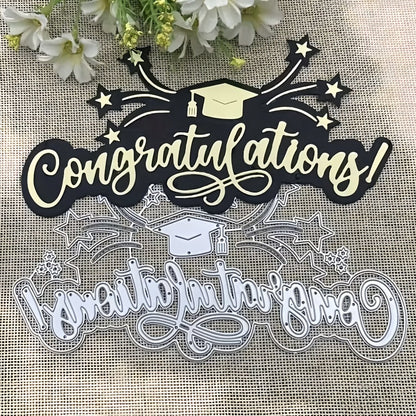 "Congratulations" Words Metal Cutting Dies