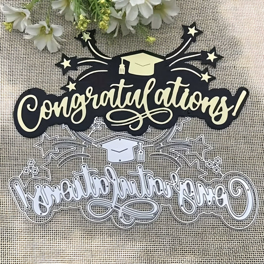 "Congratulations" Words Metal Cutting Dies
