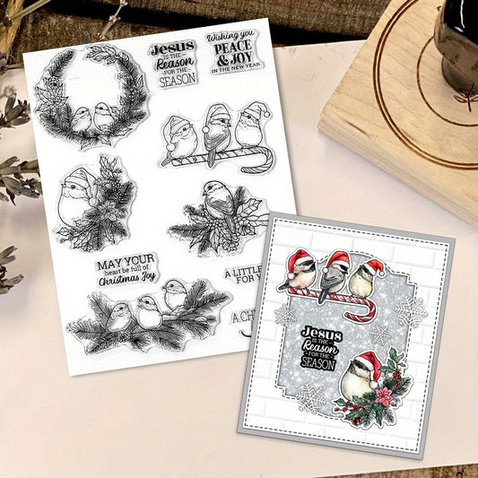 Christmas Birds Clear Stamps