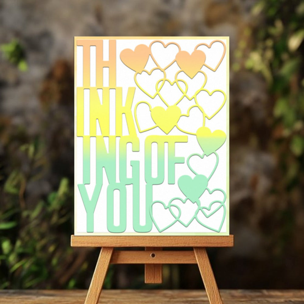 ”Thinking Of You" Words Metal Cutting Dies