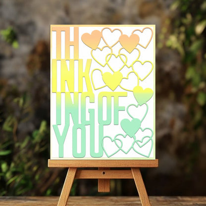 ”Thinking Of You" Words Metal Cutting Dies