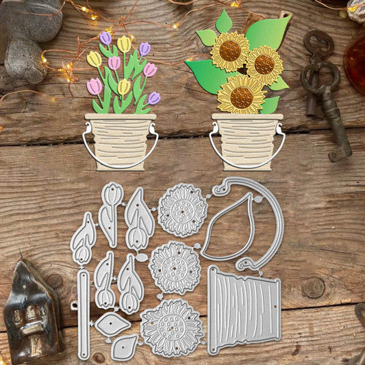 Potted Flowers Metal Cutting Dies