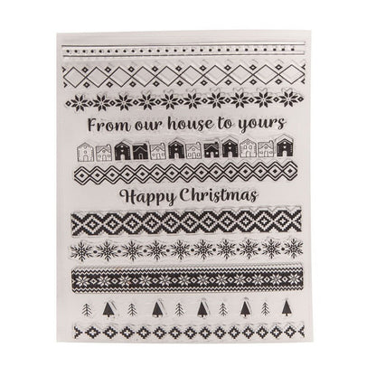 Christmas Long Waist Line Clear Stamps