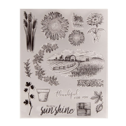 Farm Sunflower Clear Stamps