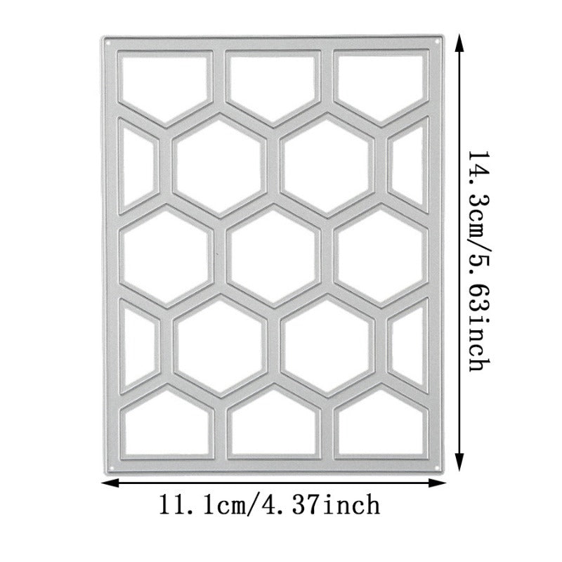 Honeycomb Hollow Background Board Cutting Dies