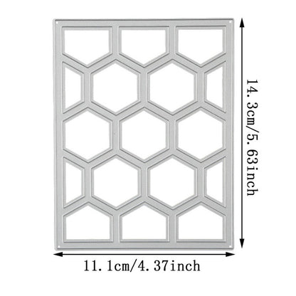 Honeycomb Hollow Background Board Cutting Dies