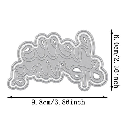 "Hello Spring" Words Metal Cutting Dies