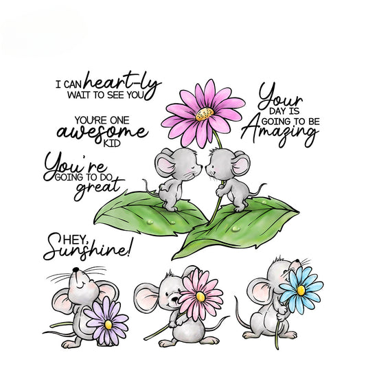 Cute Mouse Dies & Stamps Set