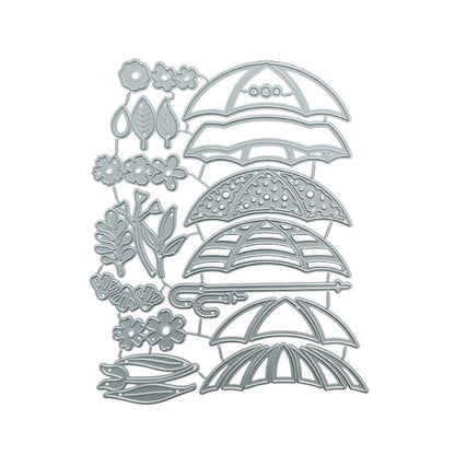 Umbrellas and Flowers Metal Cutting Dies