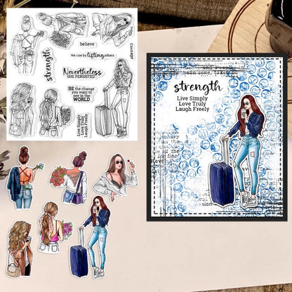 Cool Fashion Women Clear Stamps