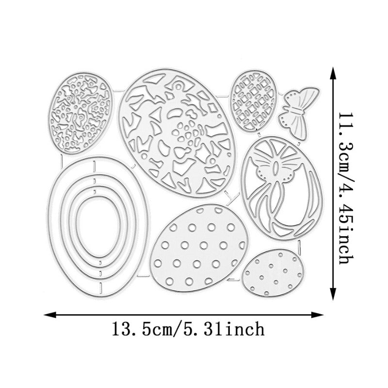 Easter Egg Metal Cutting Dies