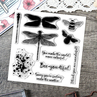 Dragonfly Bee Dies & Stamps Set