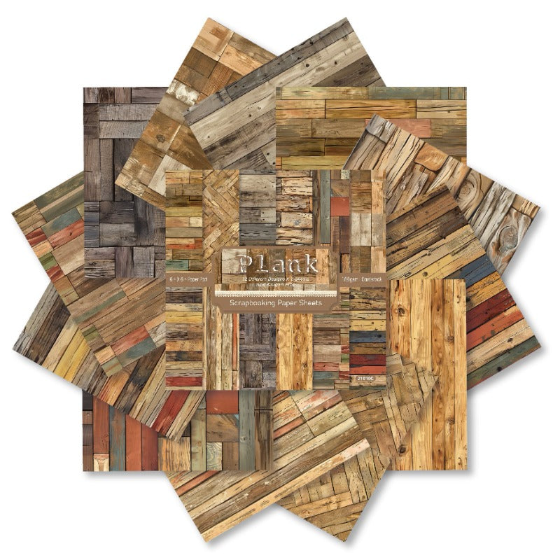 24PCS 6" Plank Scrapbook Paper & Cardstock