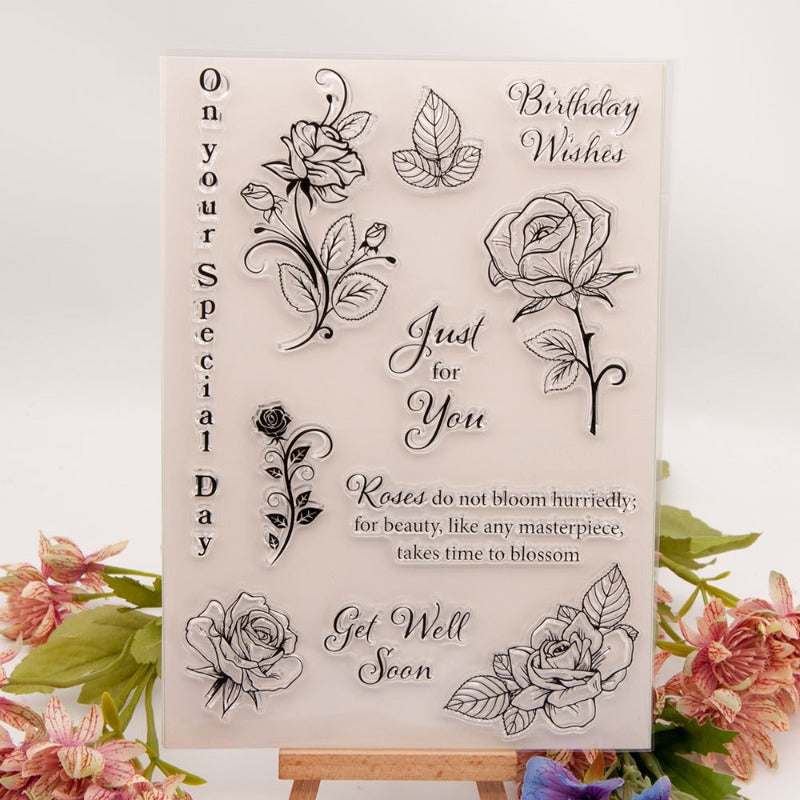 Beautiful Roses Clear Stamps